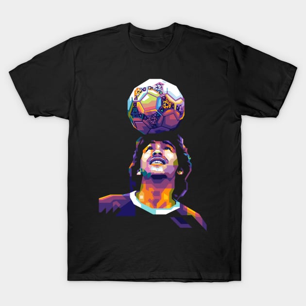 Diego Maradona WPAP style T-Shirt by giltopann